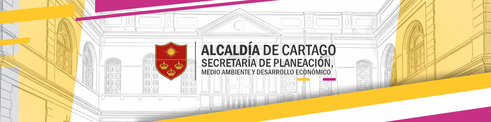 Banner de la Secretaría de Planeación de la Alcaldía de Cartago.